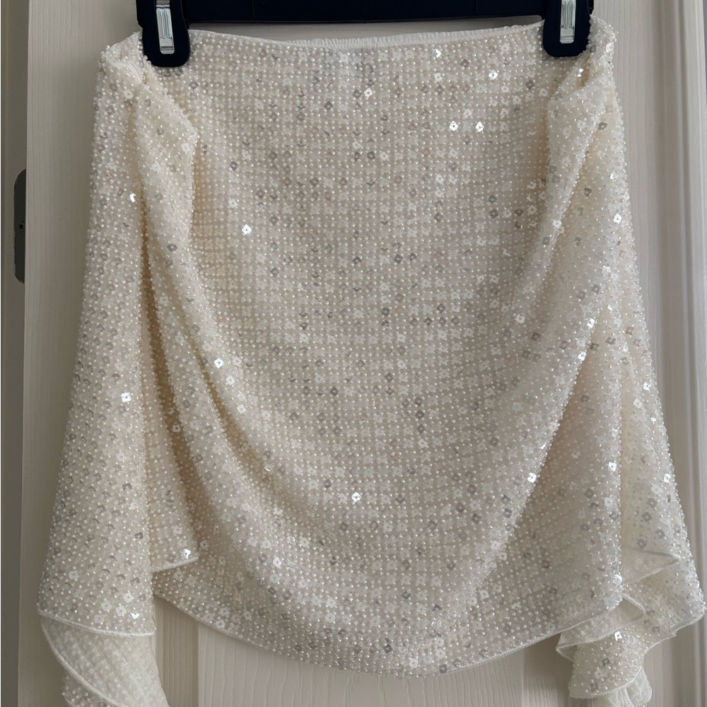 Oh Polly White Mini Skirt and Corset Top (TWO PEICE SET) - Picture 8 of 13